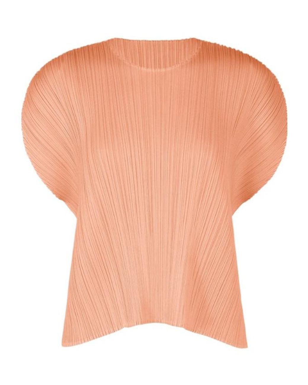Pleats Please Issey Miyake White Pleated Top