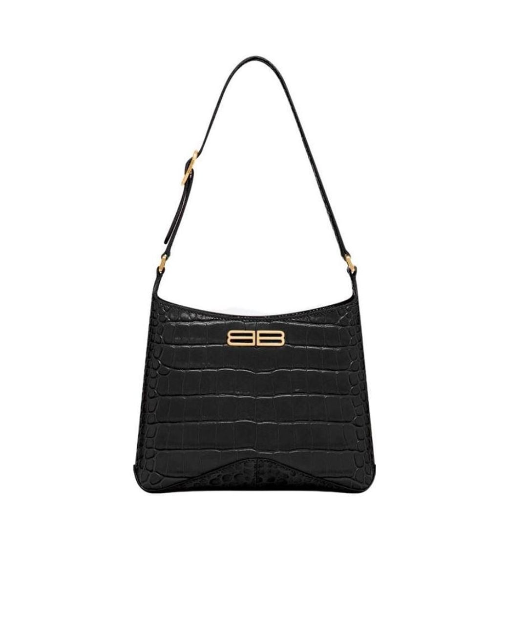Balenciaga Black Xx Hobo Shoulder Bag