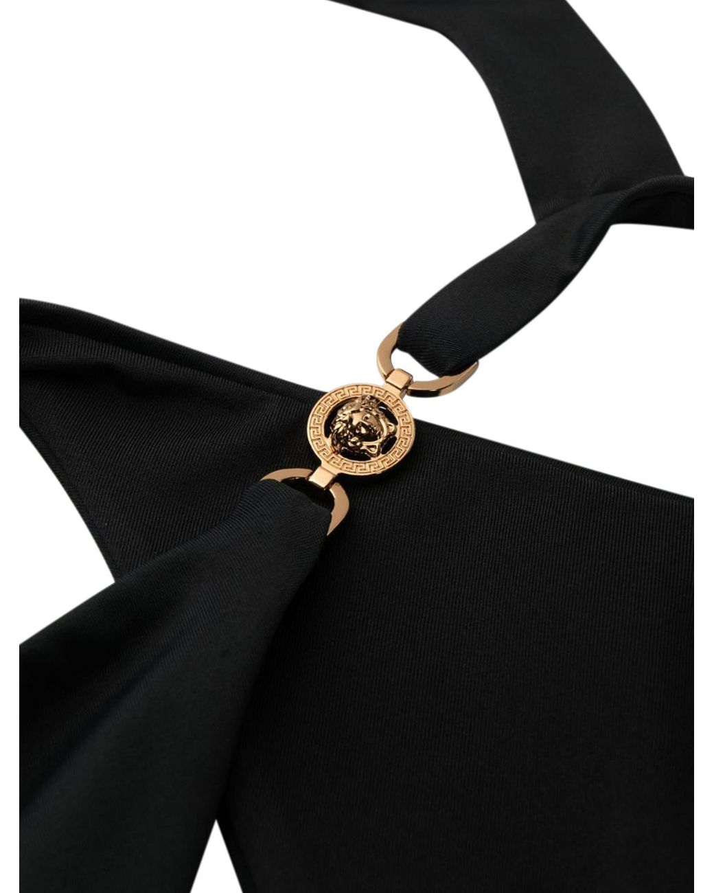 Versace Black Medusa Head One-Piece Swimsuit