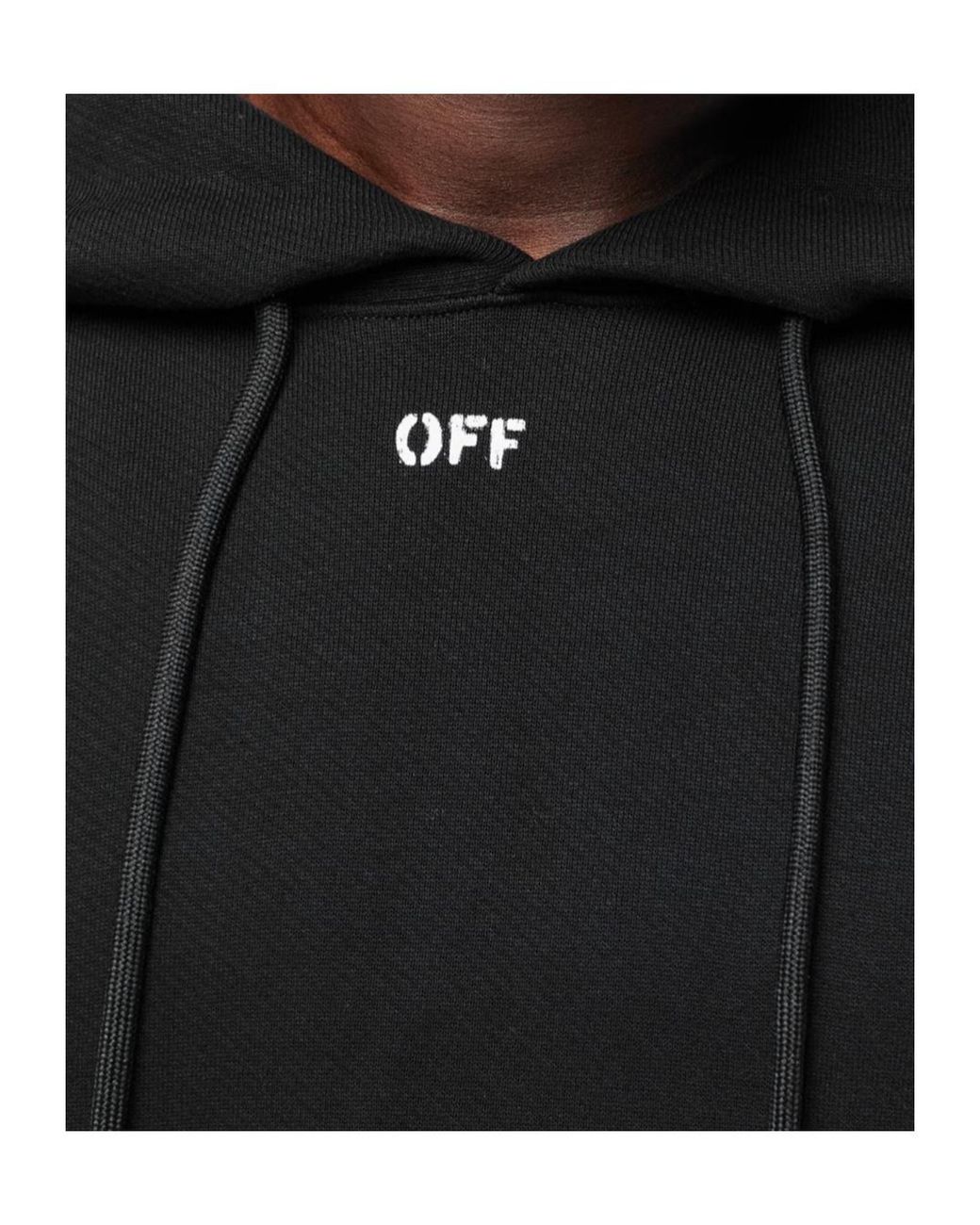 Off-White c/o Virgil Abloh Black Logo Hoodie for men