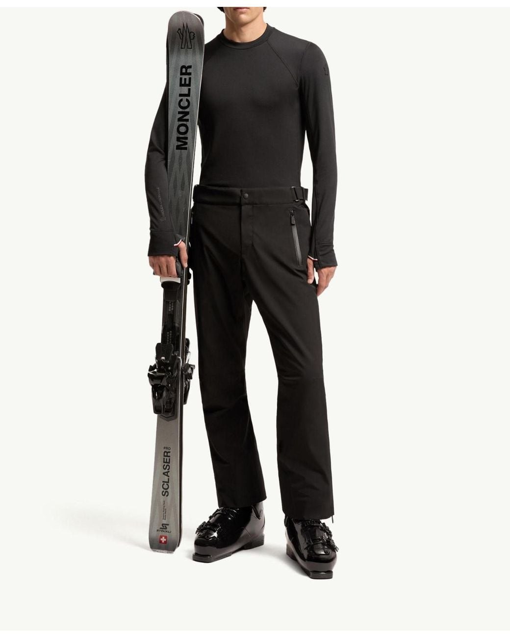 Moncler Black Grenoble Polartec Crewneck Sweatshirt for men