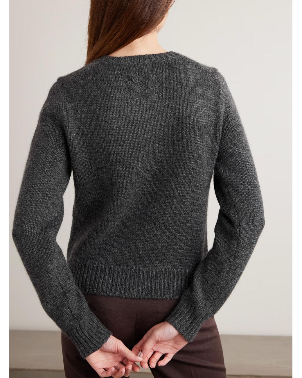 Nili Lotan Gray Saskia Cashmere Cardigan