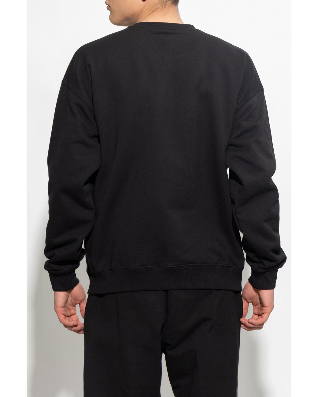 Versace Blue Graphic-Printed Crewneck Sweatshirt for men