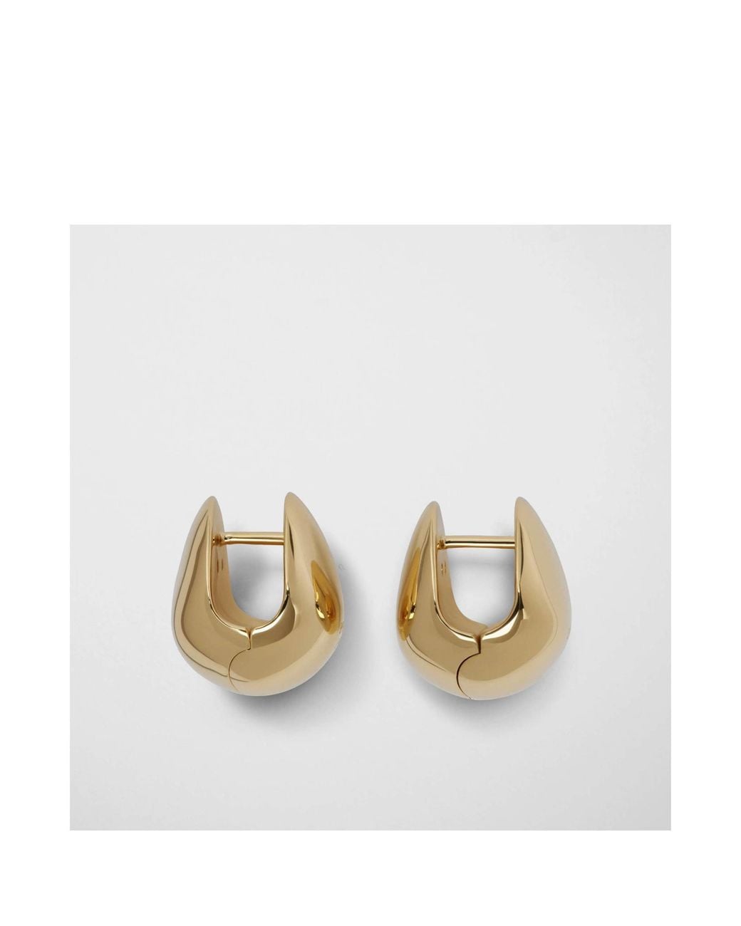 Phoebe Philo Metallic Pebble Stud Earrings