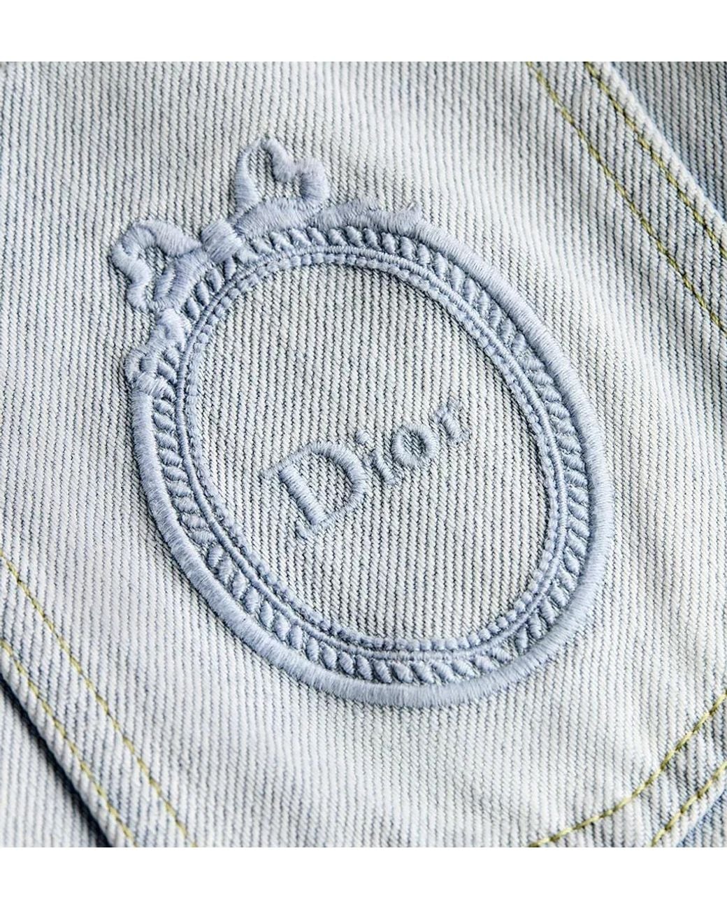 Dior White Medaillon Embroidered Hooded Jacket