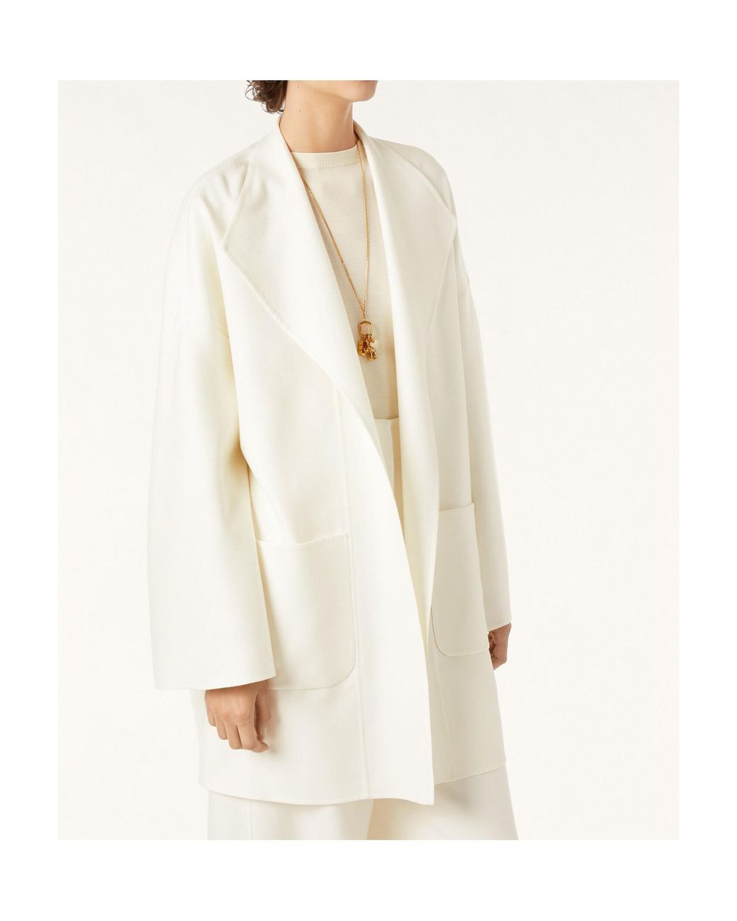 Loro Piana White Jeff Coat