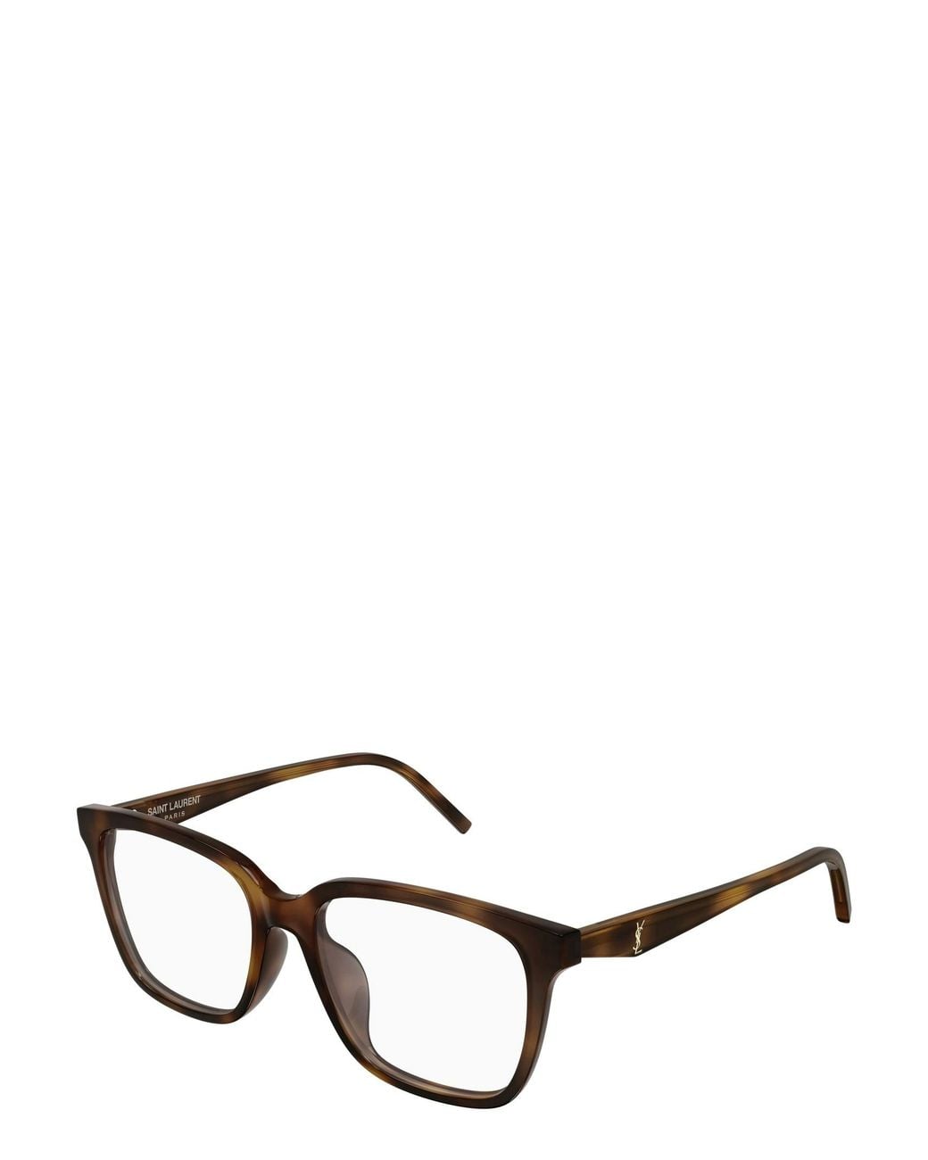 Saint Laurent White Eyewear Square Frame Glasses
