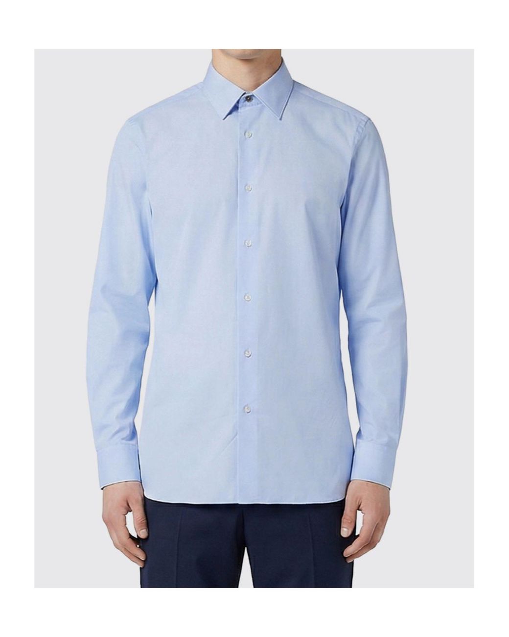 Paul Smith Blue Long-Sleeve Shirt for men