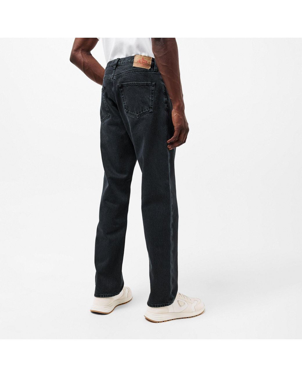 Prada Black Casual Denim Pants for men