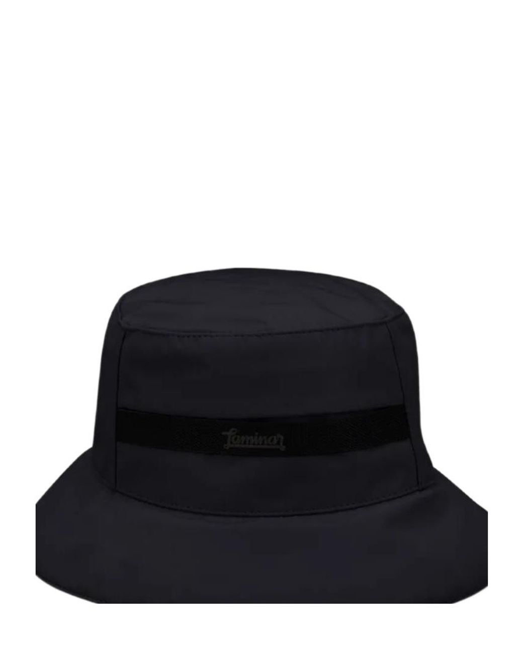 Herno Black Gore-Tex Patch Bucket Hat