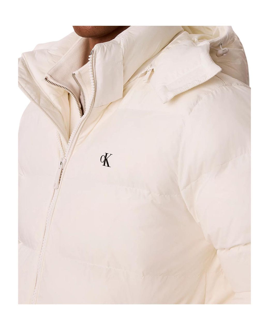 Calvin Klein Natural Relaxed Nylon Puffer Jacket for men