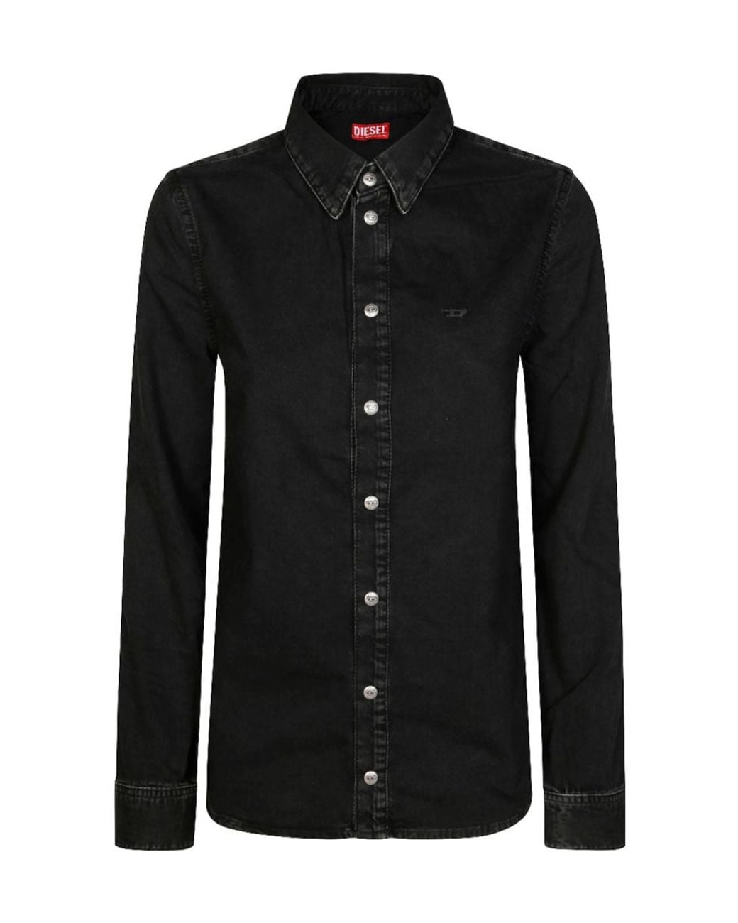 DIESEL Black De-Eazy Buttoned Denim Shirt