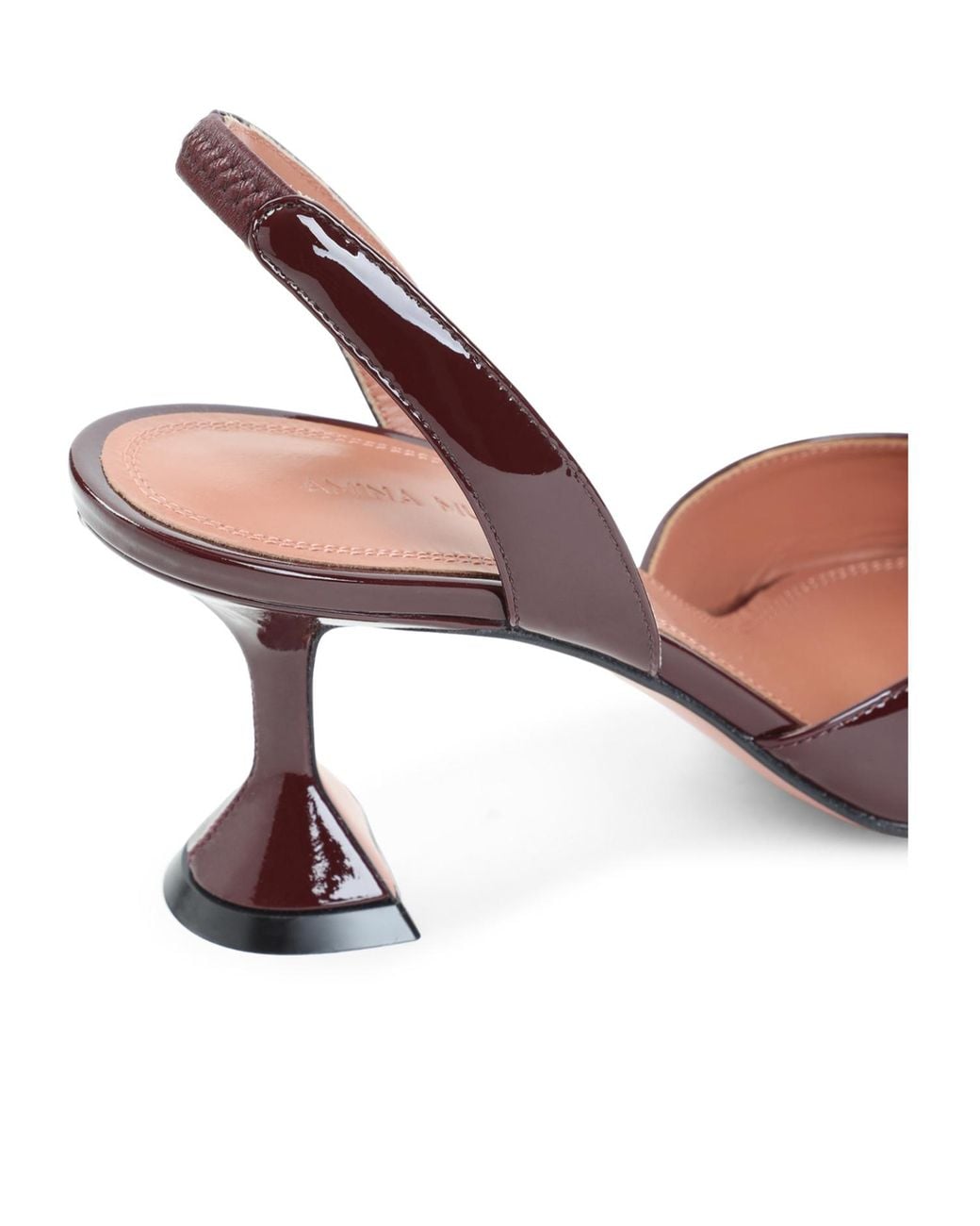 AMINA MUADDI Brown Pointed-Toe High-Heeled Sandals