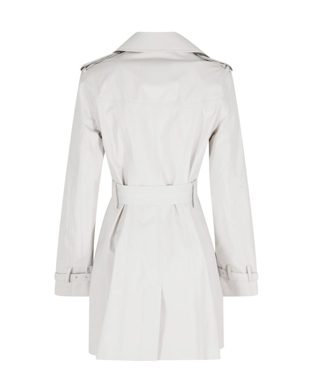 Save The Duck Gray Audrey Belted Trench Coat