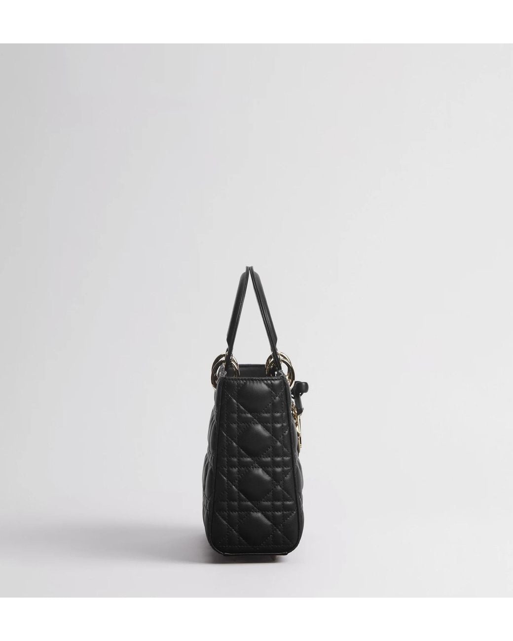 Dior Black Small Lady Bag With Strap