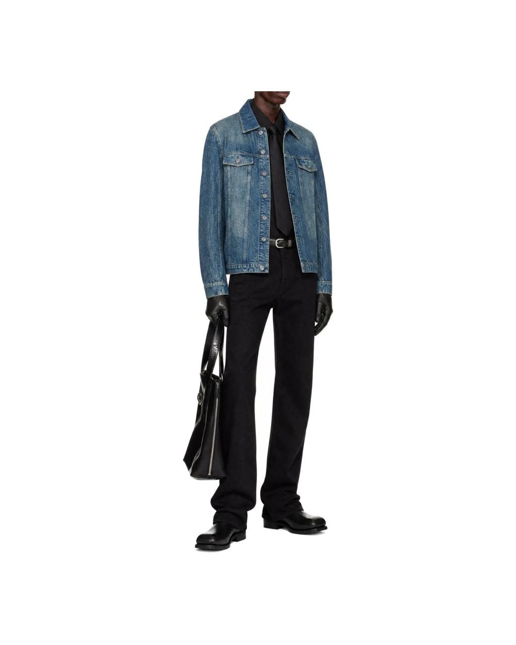 Our Legacy Blue Shackle Denim Jacket for men