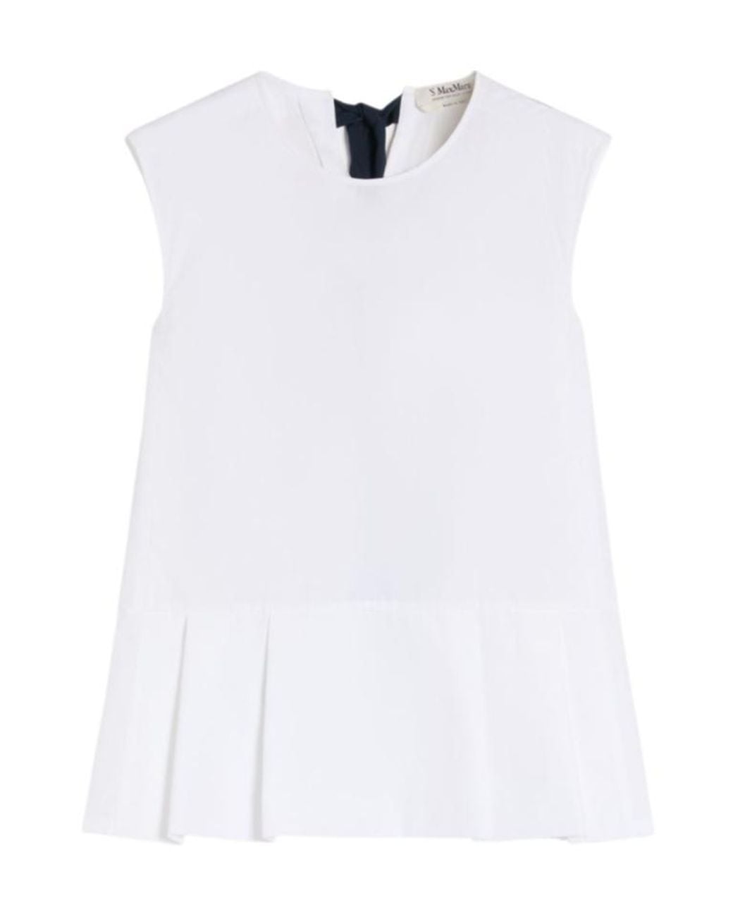 Max Mara White Cotton Brava Blouse