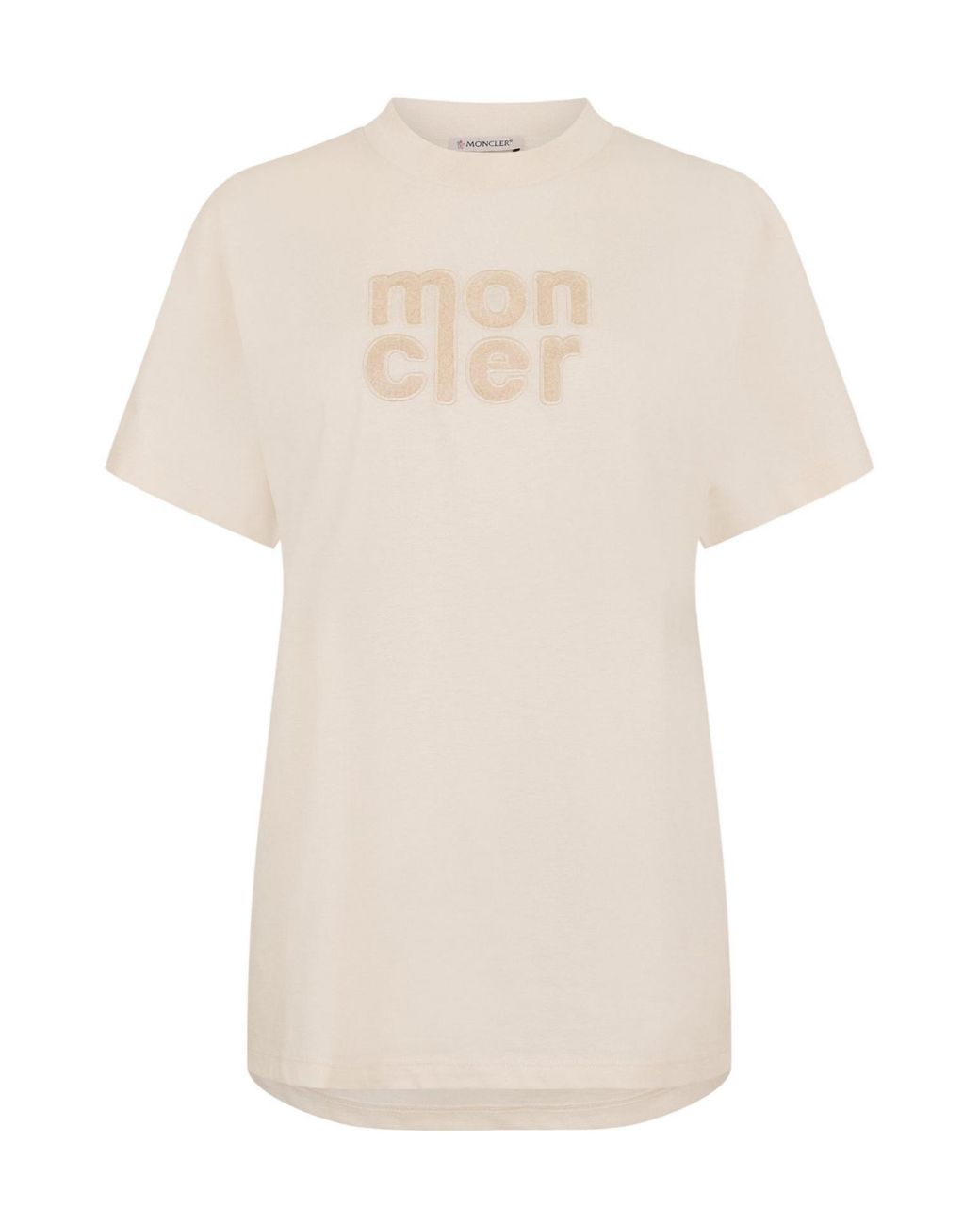 Moncler White Crew Neck Short Sleeve