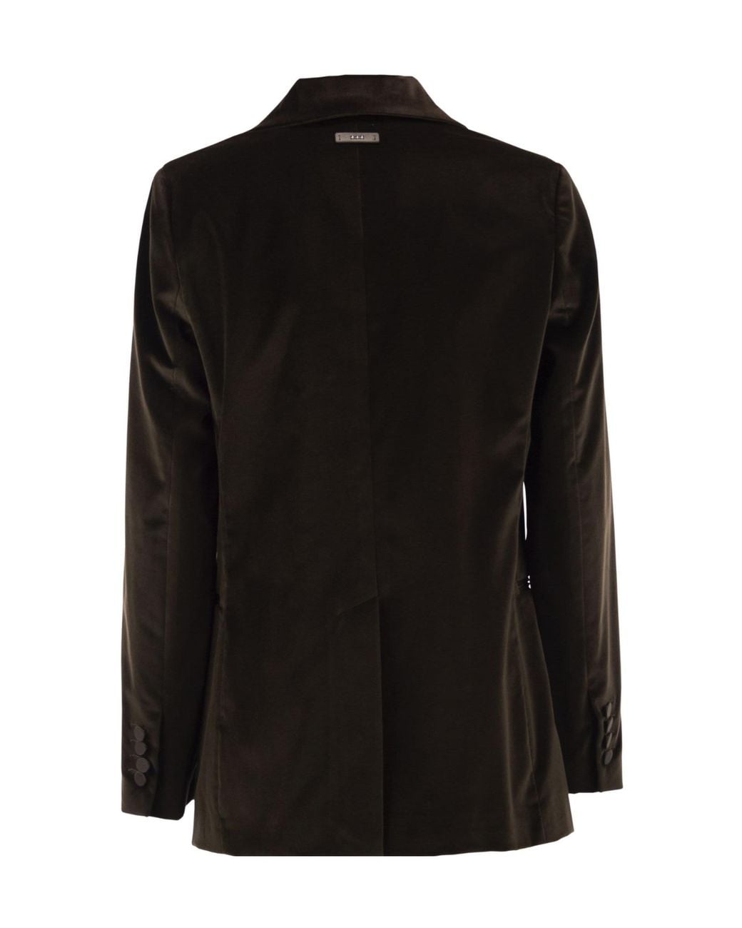 Peserico Black Single-Breasted Blazer