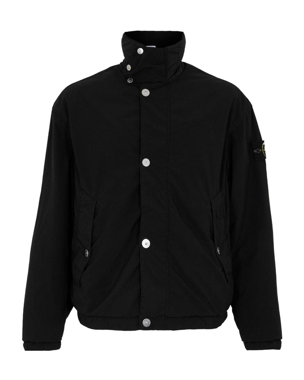 Stone Island Black Solid Jacket for men