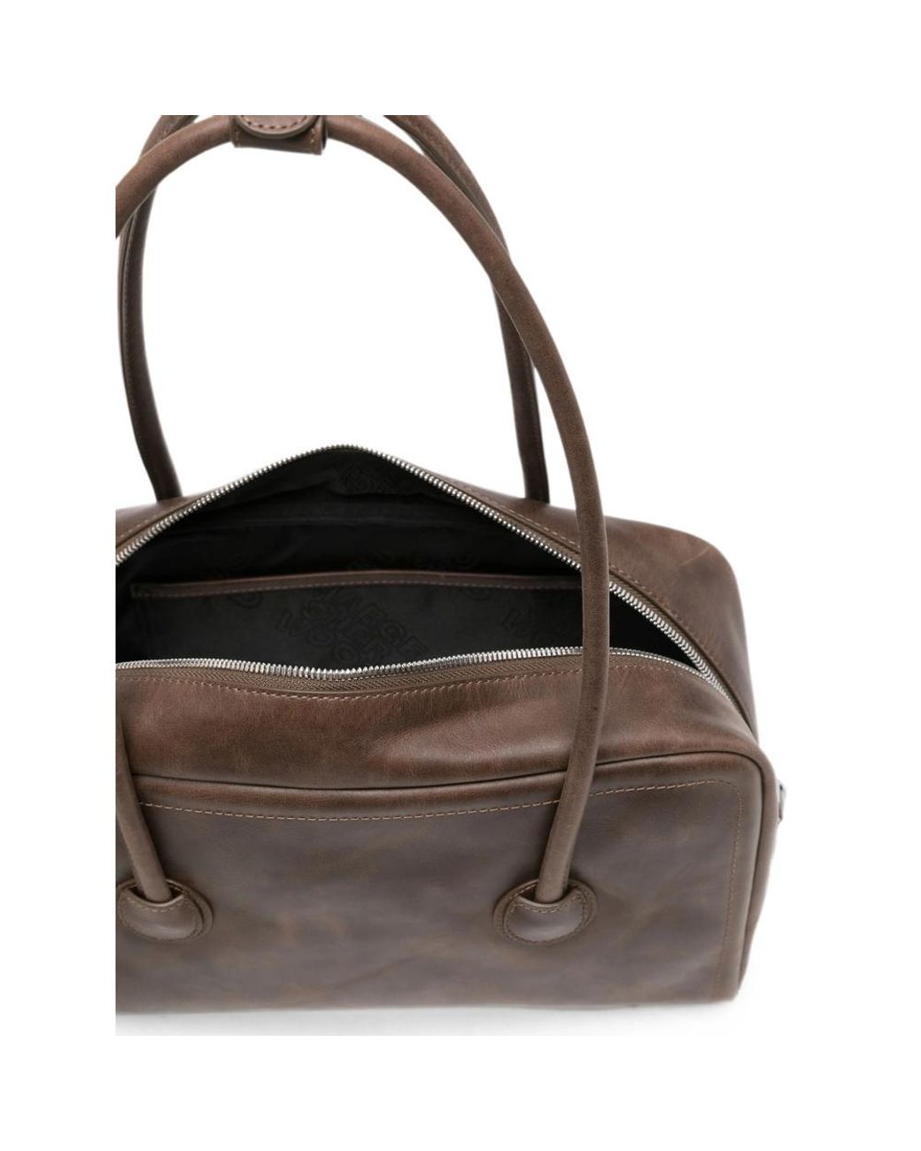 MARGE SHERWOOD Brown Double-Handle Handbag