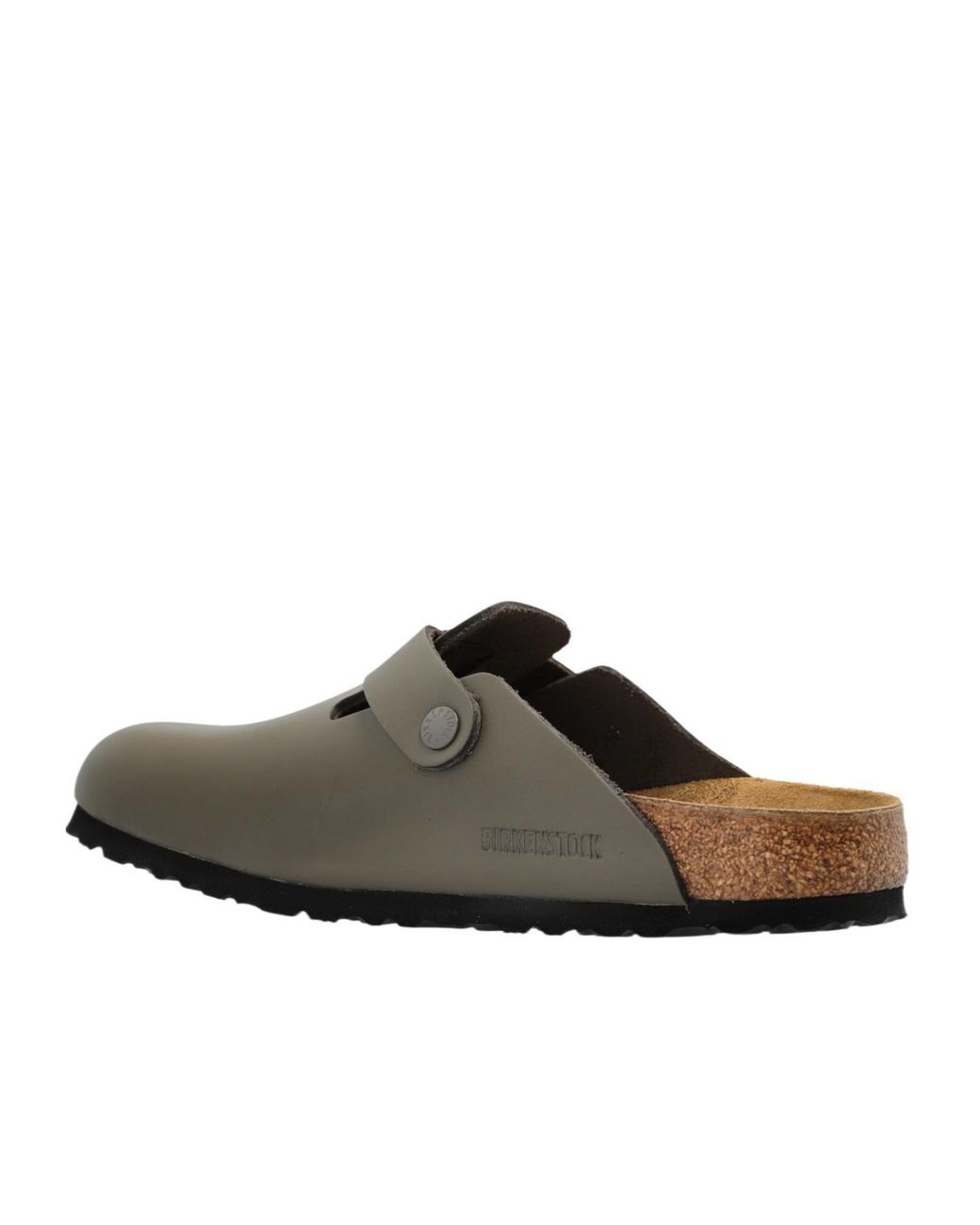 Birkenstock Brown Boston Side-Buckle Slippers for men