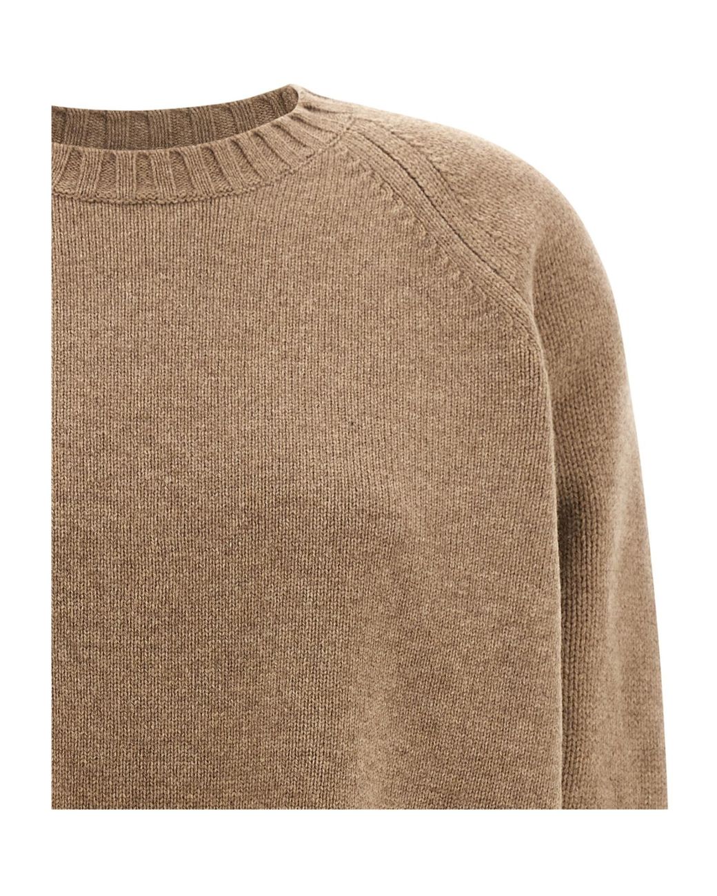 Tory Burch Natural Crewneck Knitted Jumper
