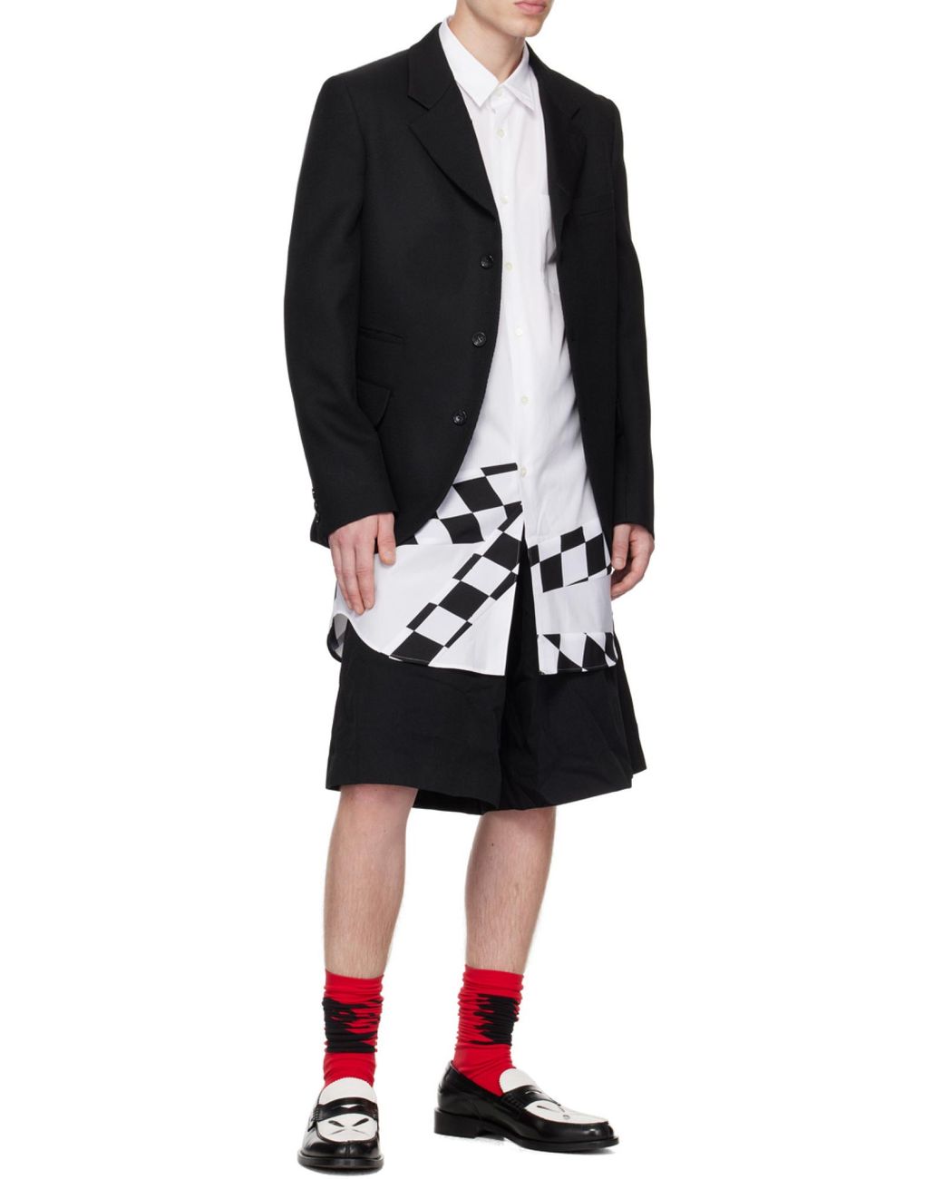 Comme des Garçons Black Logo Shorts for men