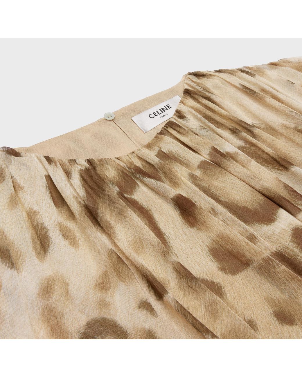 Céline Natural Draped Mini Dress