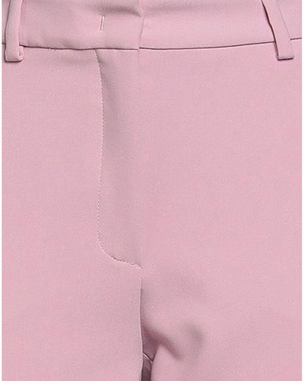 Weekend by Maxmara Pink Simple Straight-Leg Pants