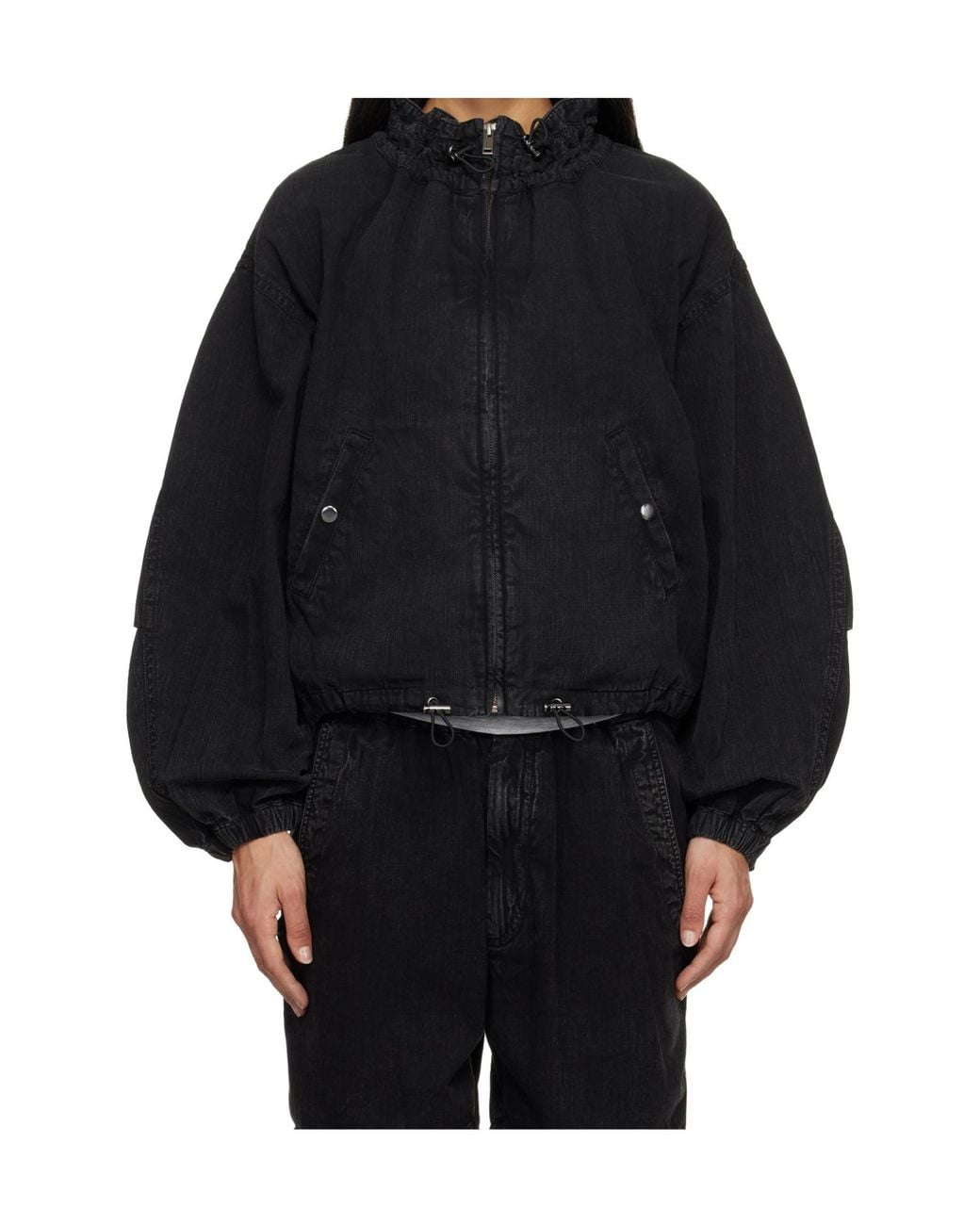Isabel Marant Black Isabel Marant Étoile Plume Short Chambray Jacket