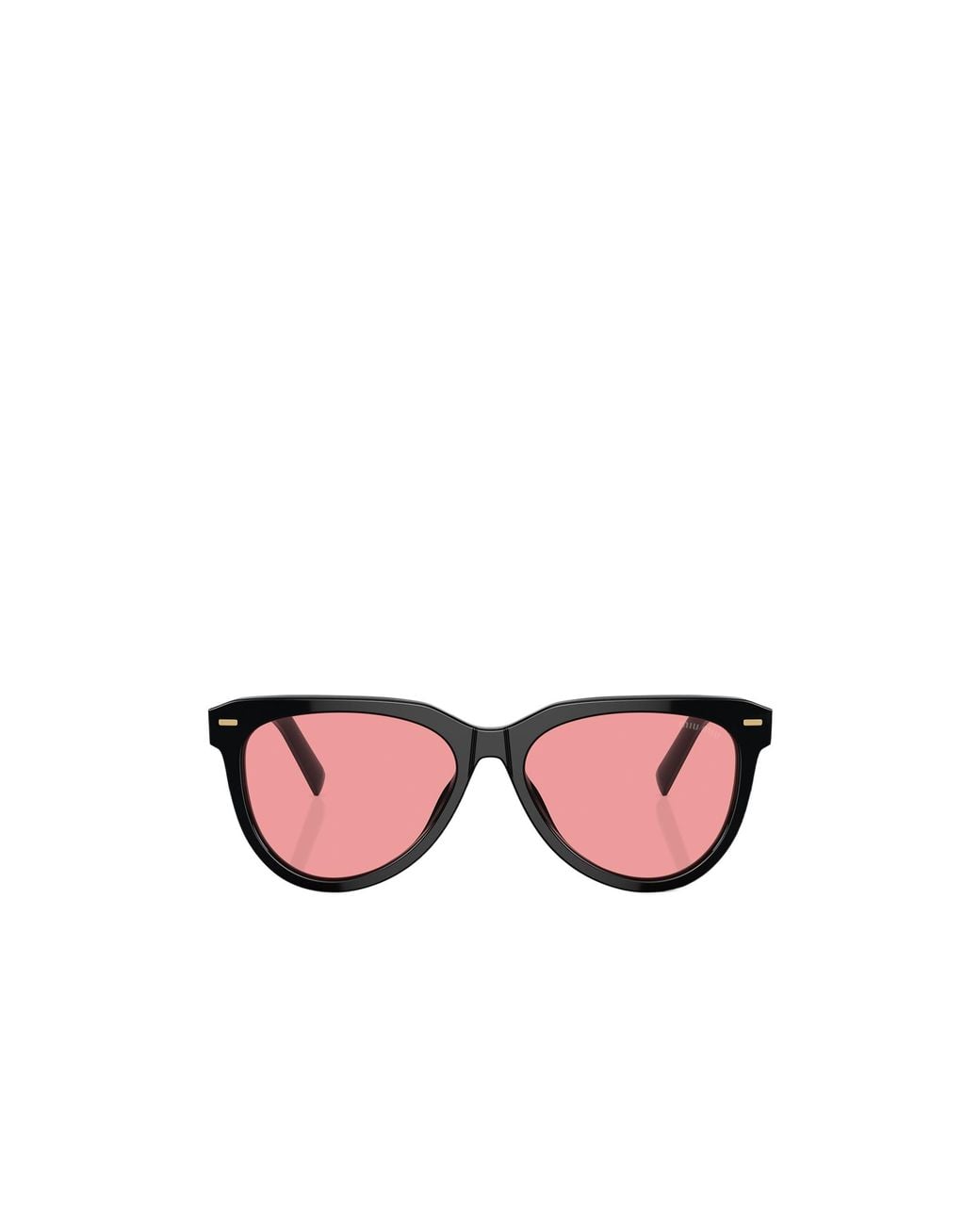 Miu Miu Pink Eyewear Pilot Frame Full Rim Sunglasses