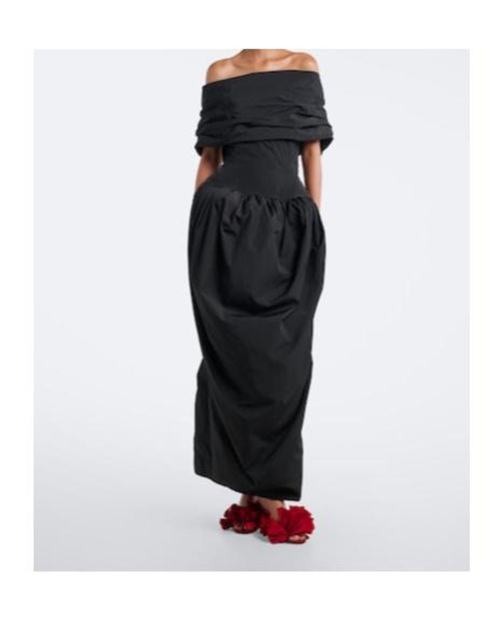 Magda Butrym Black Draped Gown