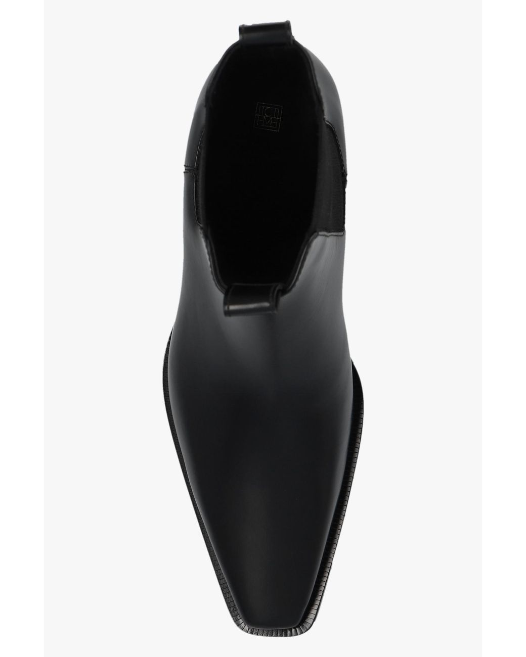 Totême Black Totême The City Pointed-Toe Chelsea Boot