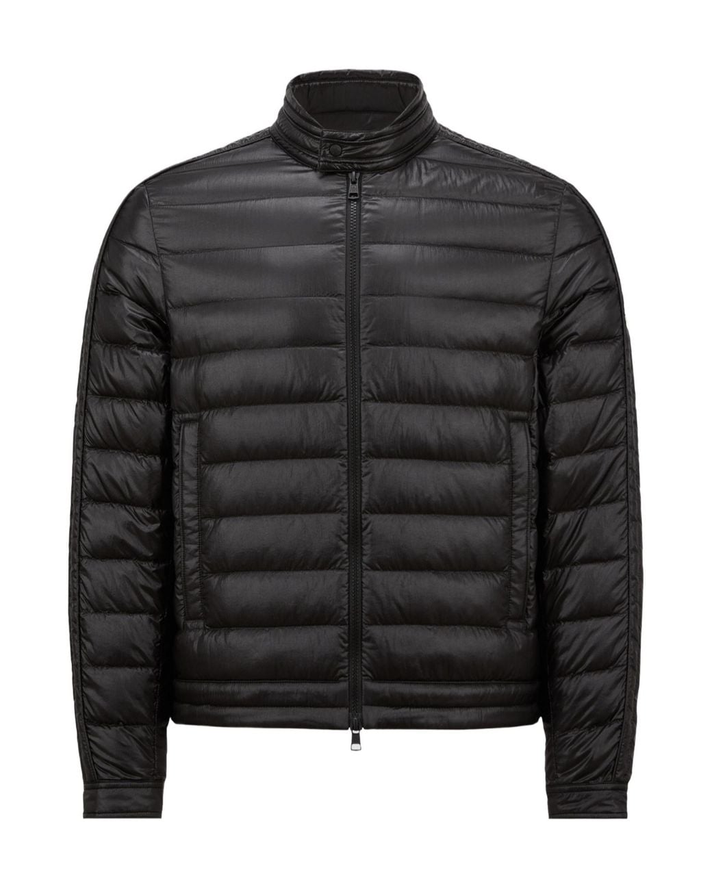 Moncler Black Jacobus Zip-Up Padded Jacket for men