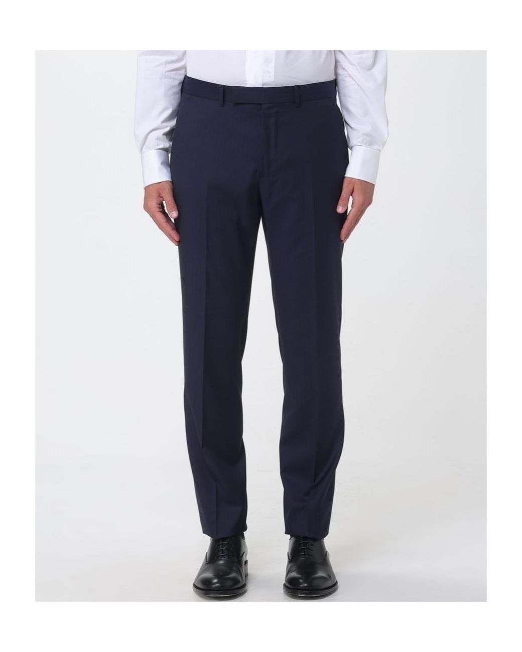 Zegna Blue Pinstripe Single-Breasted Suit for men