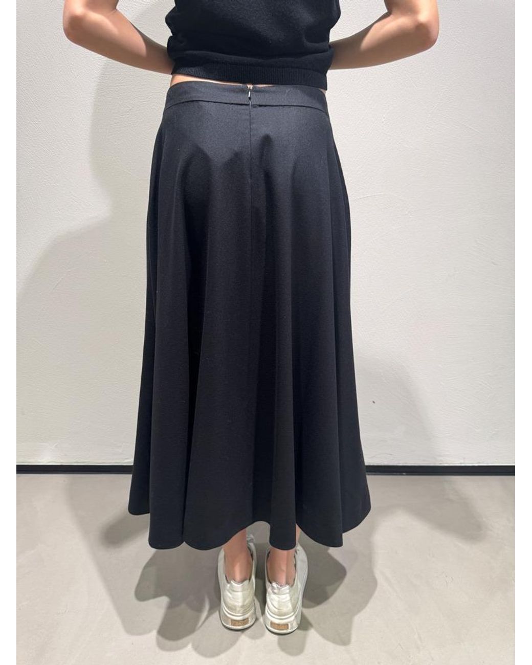 Max Mara Blue S Pleated Maxi Skirt