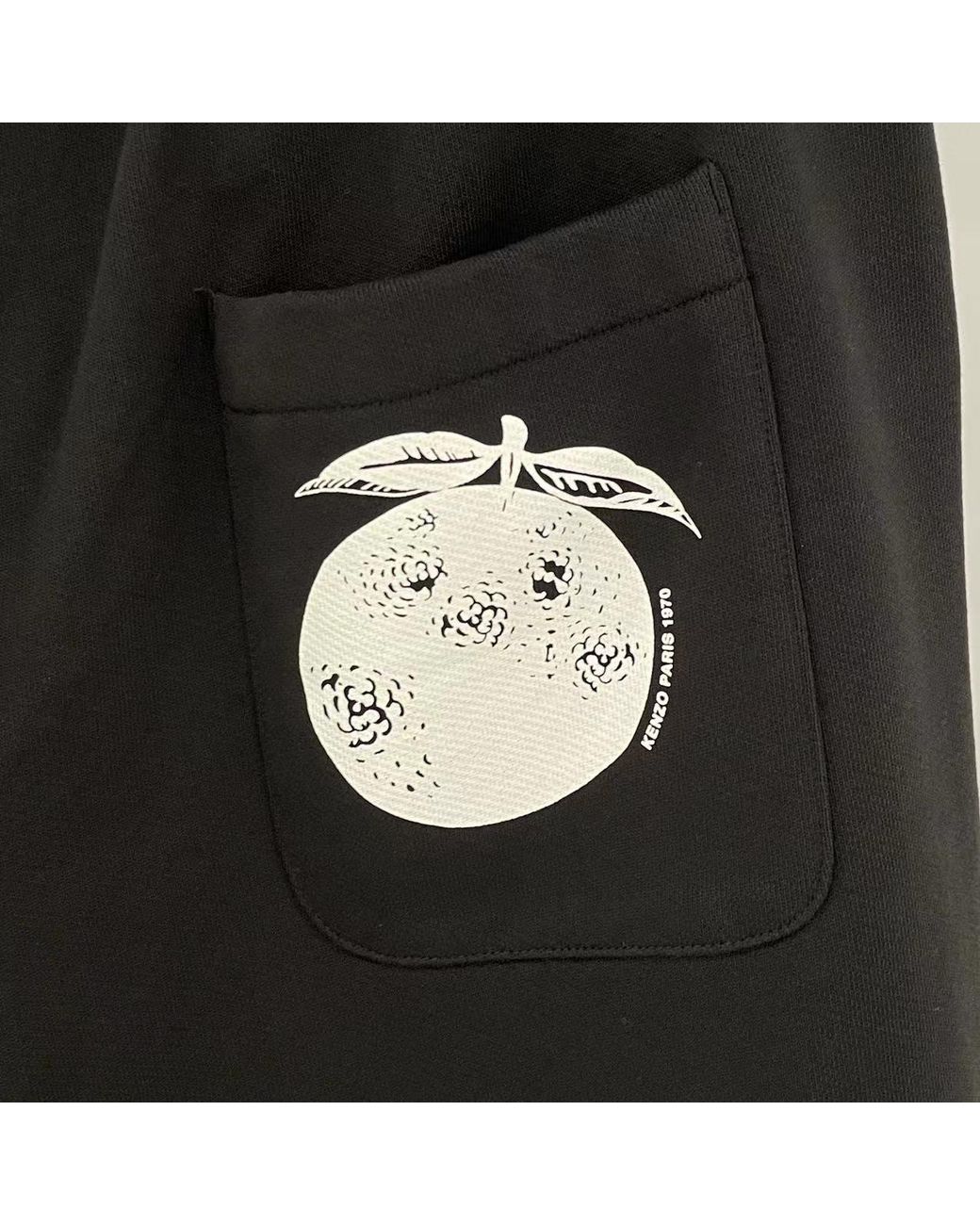 KENZO Black Logo Logo Shorts for men