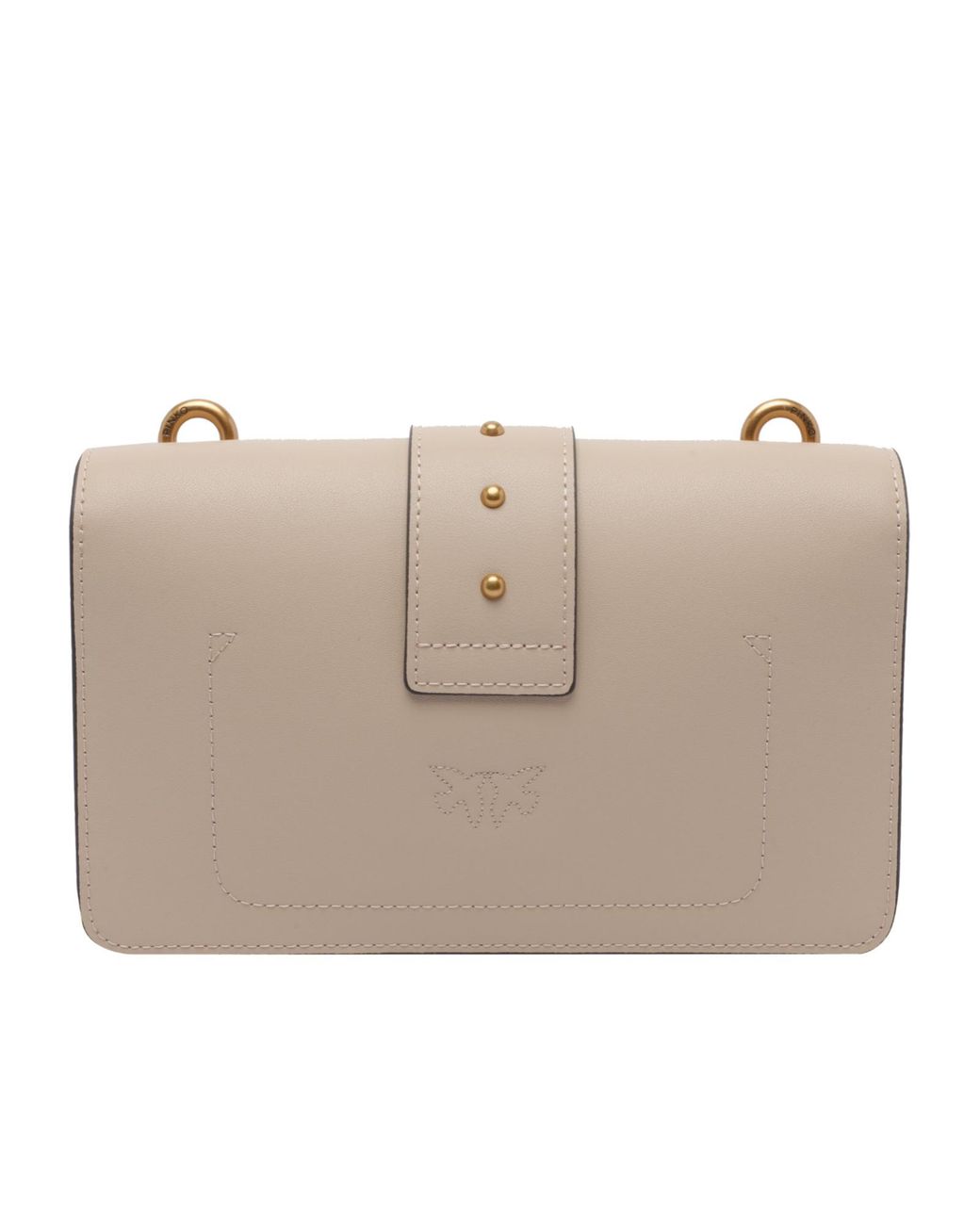 Pinko Natural Love Birds Chain-Linked Shoulder Bag