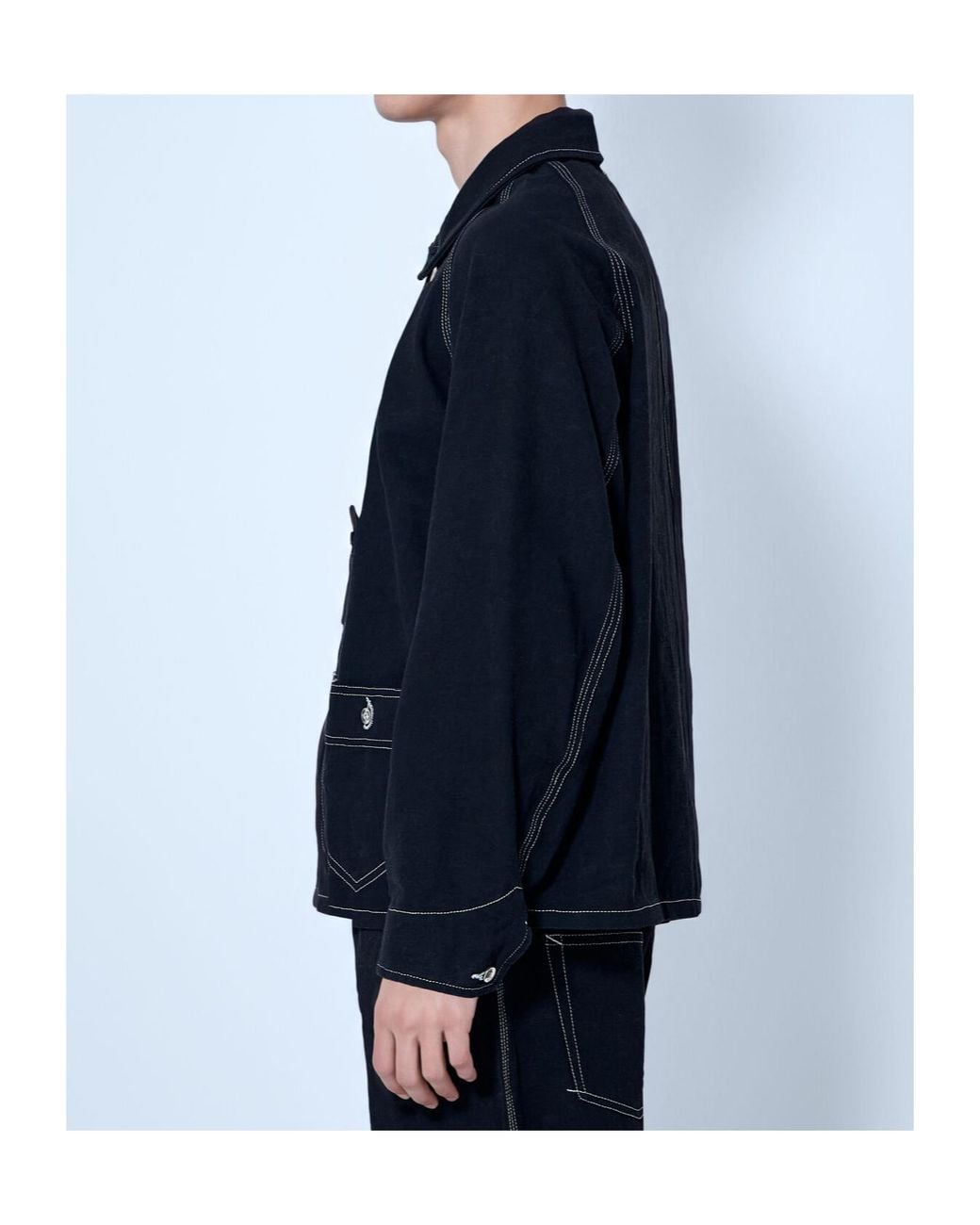 STORY mfg. Blue Long-Sleeve Jacket for men