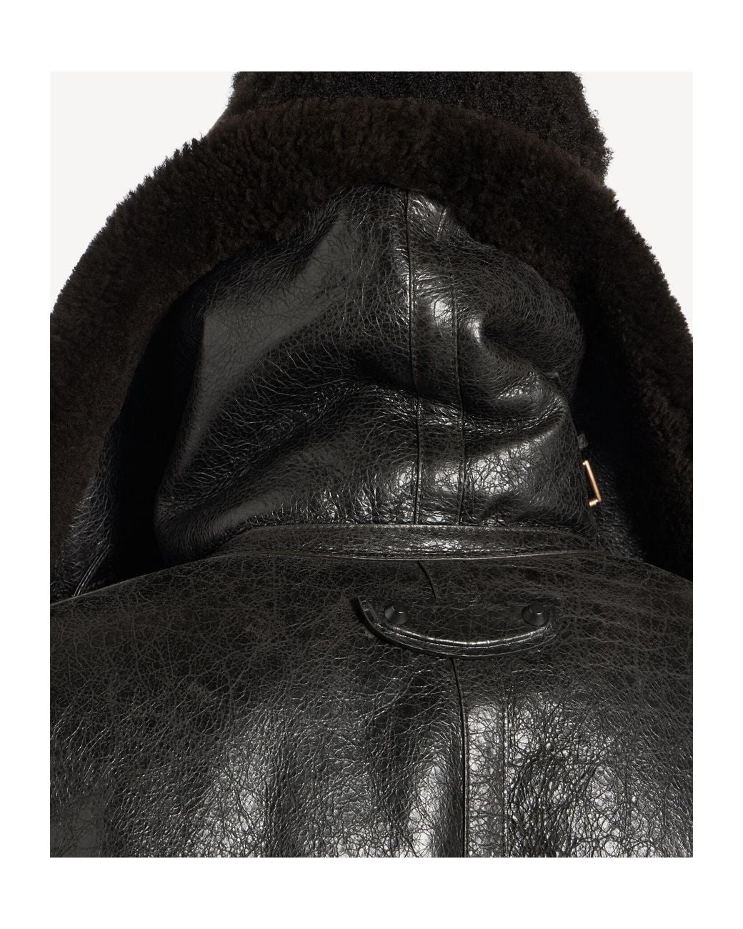 Balenciaga Black High Collar Jacket for men