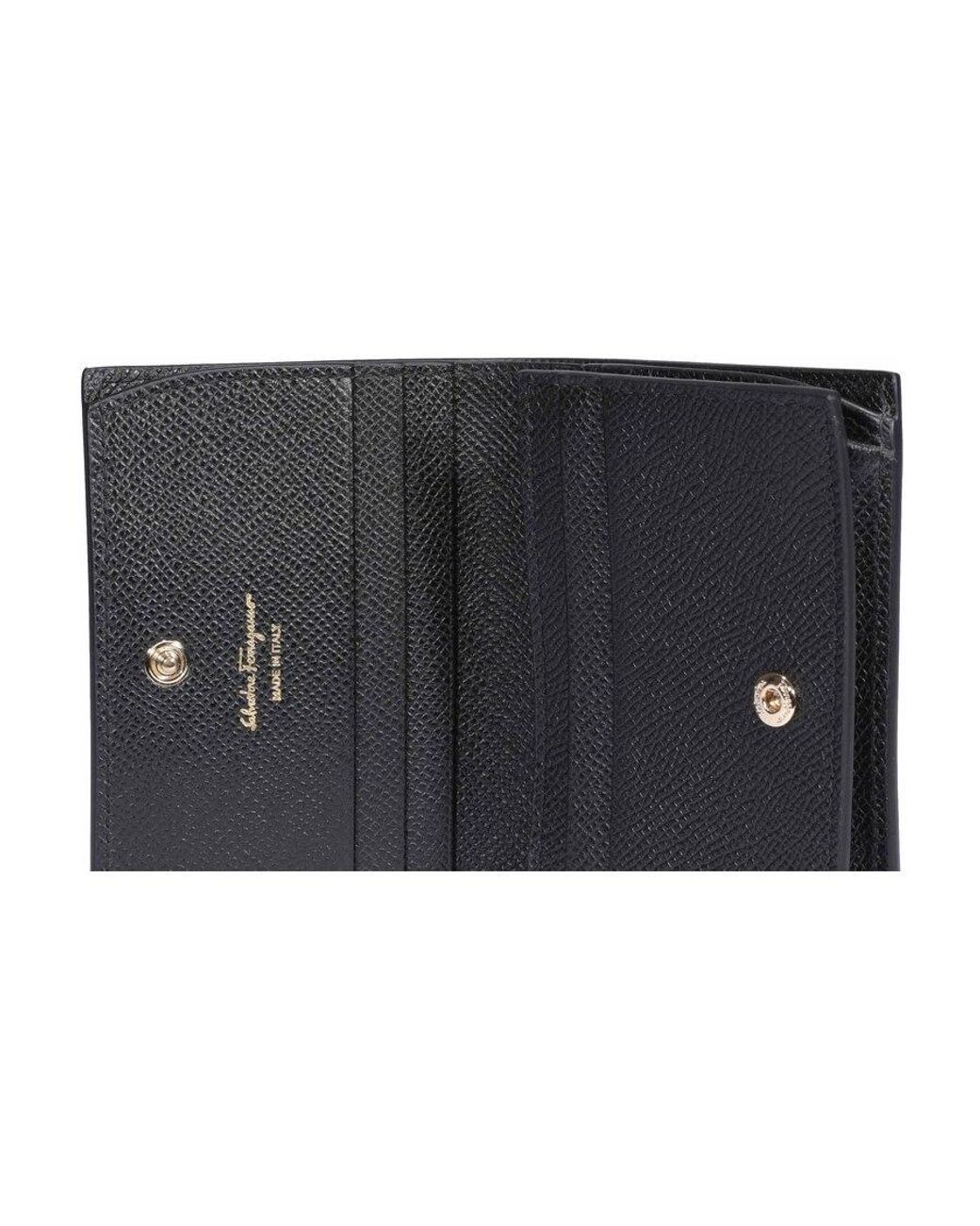 Ferragamo Gray Vara Bow Wallet