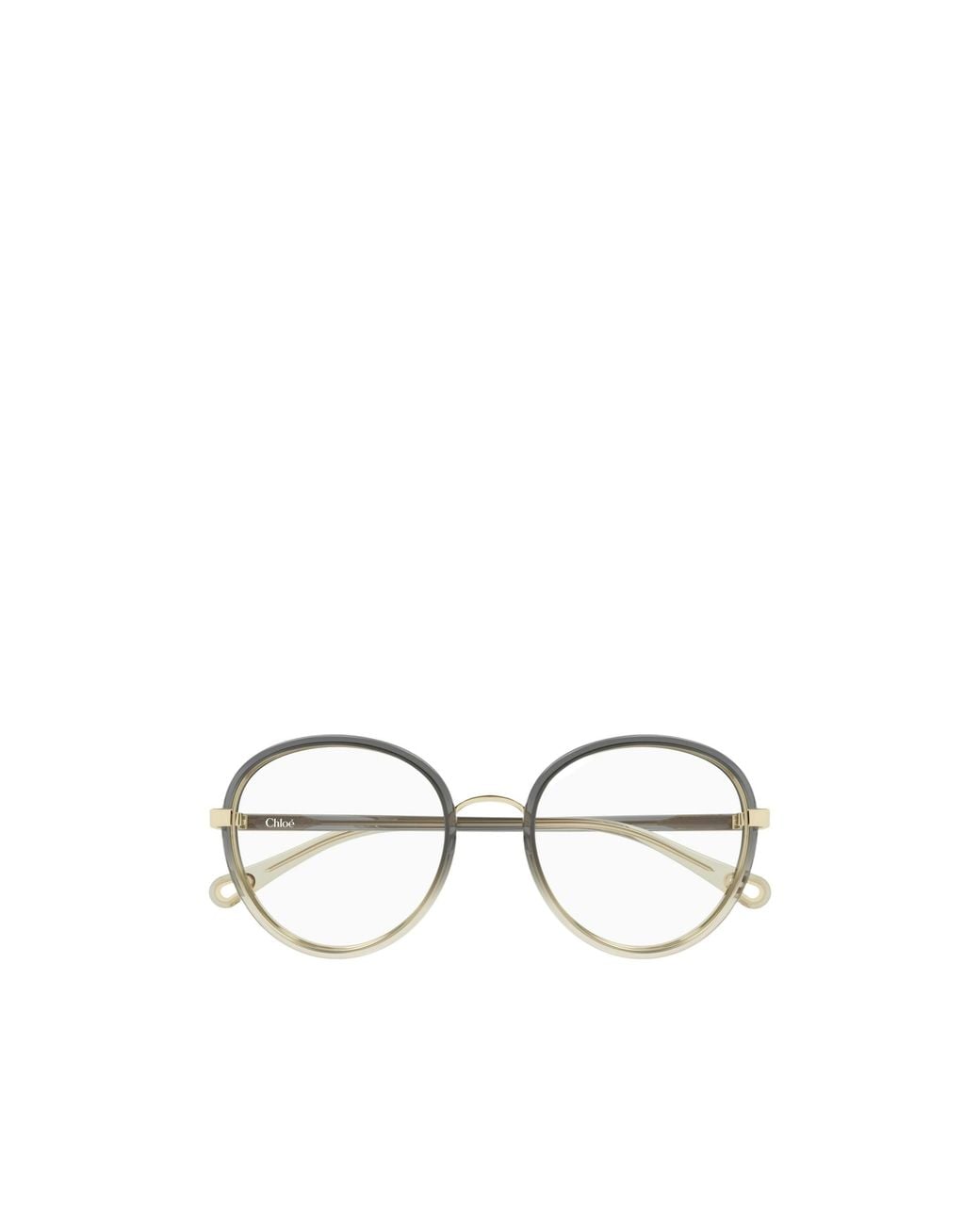 Chloé White Chloé Eyewear Round Frame Gradient Glasses