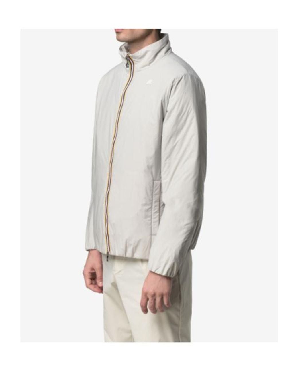 K-Way Gray Zip-Fastening Jacket for men
