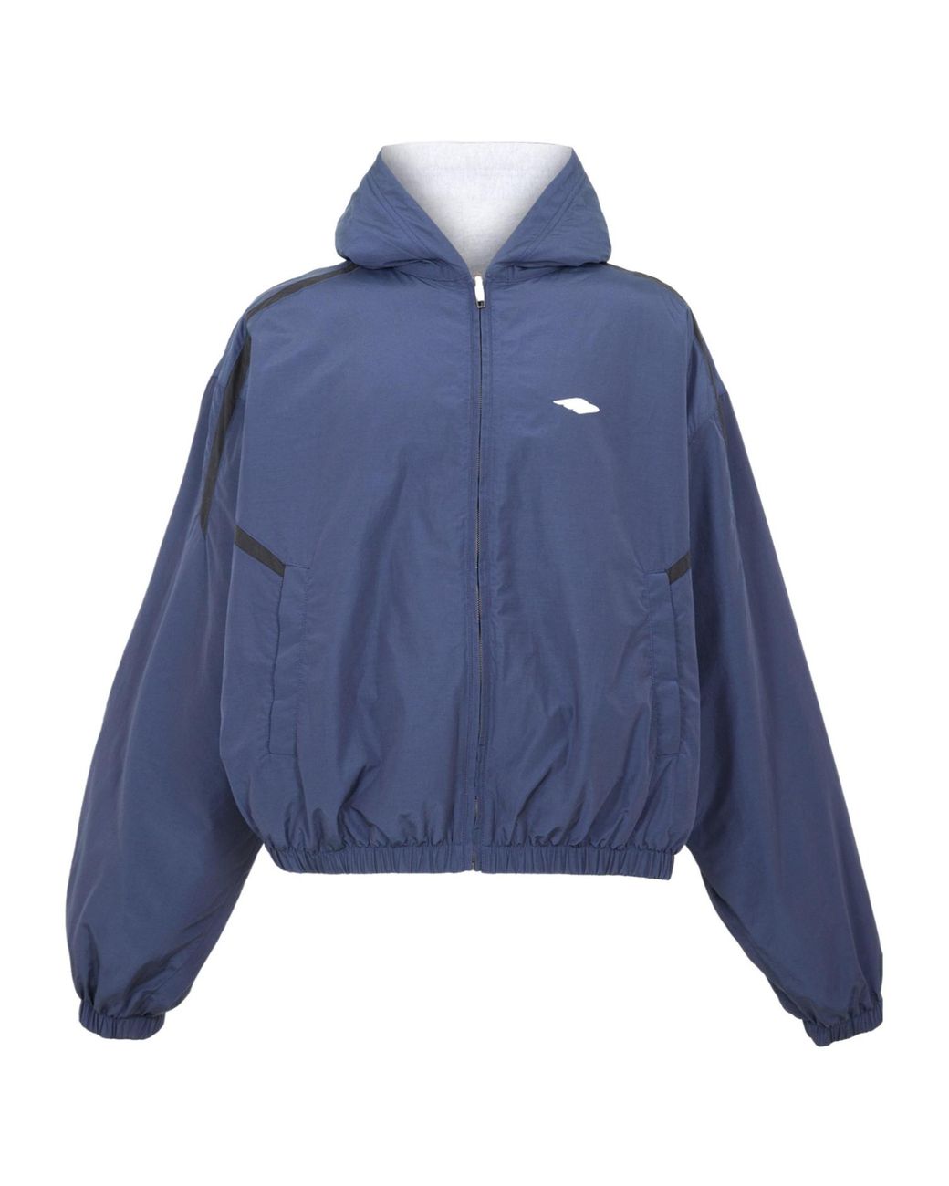 Balenciaga Blue Stylish Hooded Casual Jacket for men