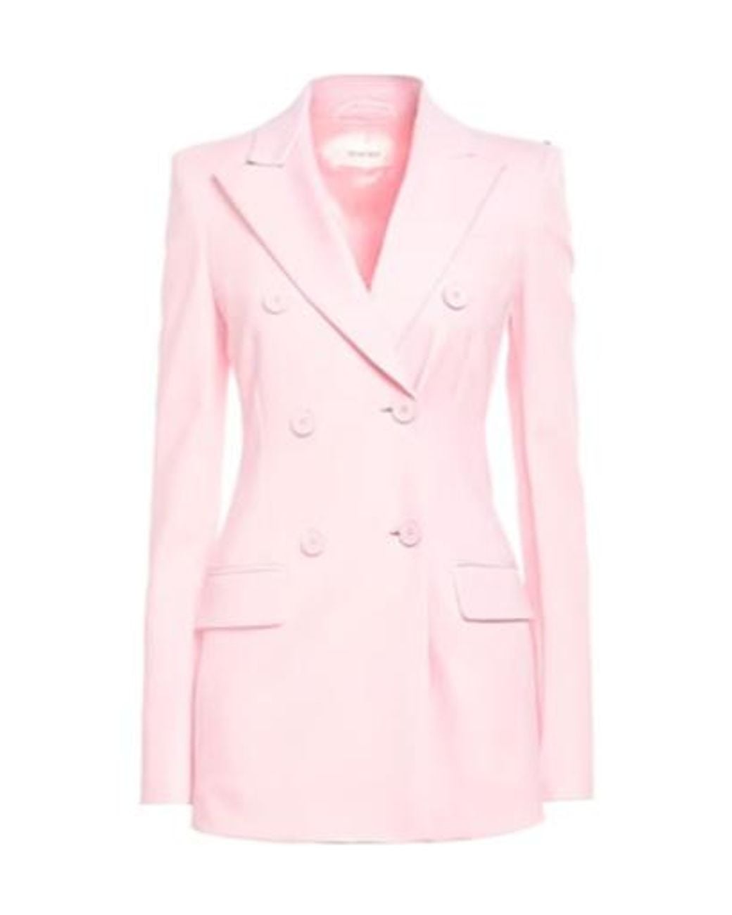 Sportmax Pink Classic Double-Breasted Blazer