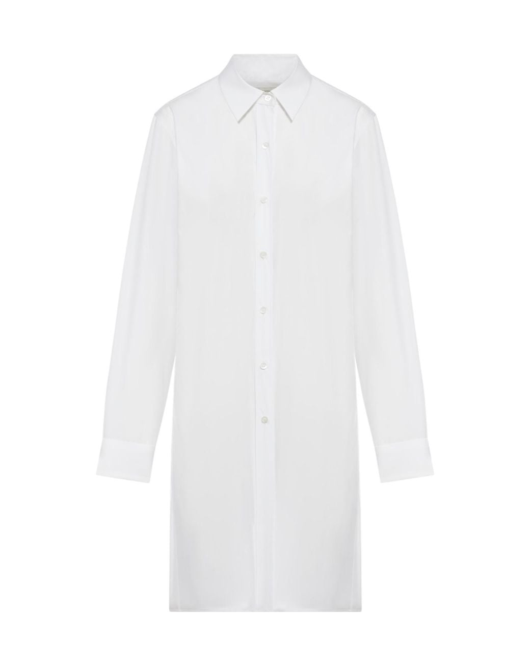 Dries Van Noten White Bow Detailed Cropped Shirt