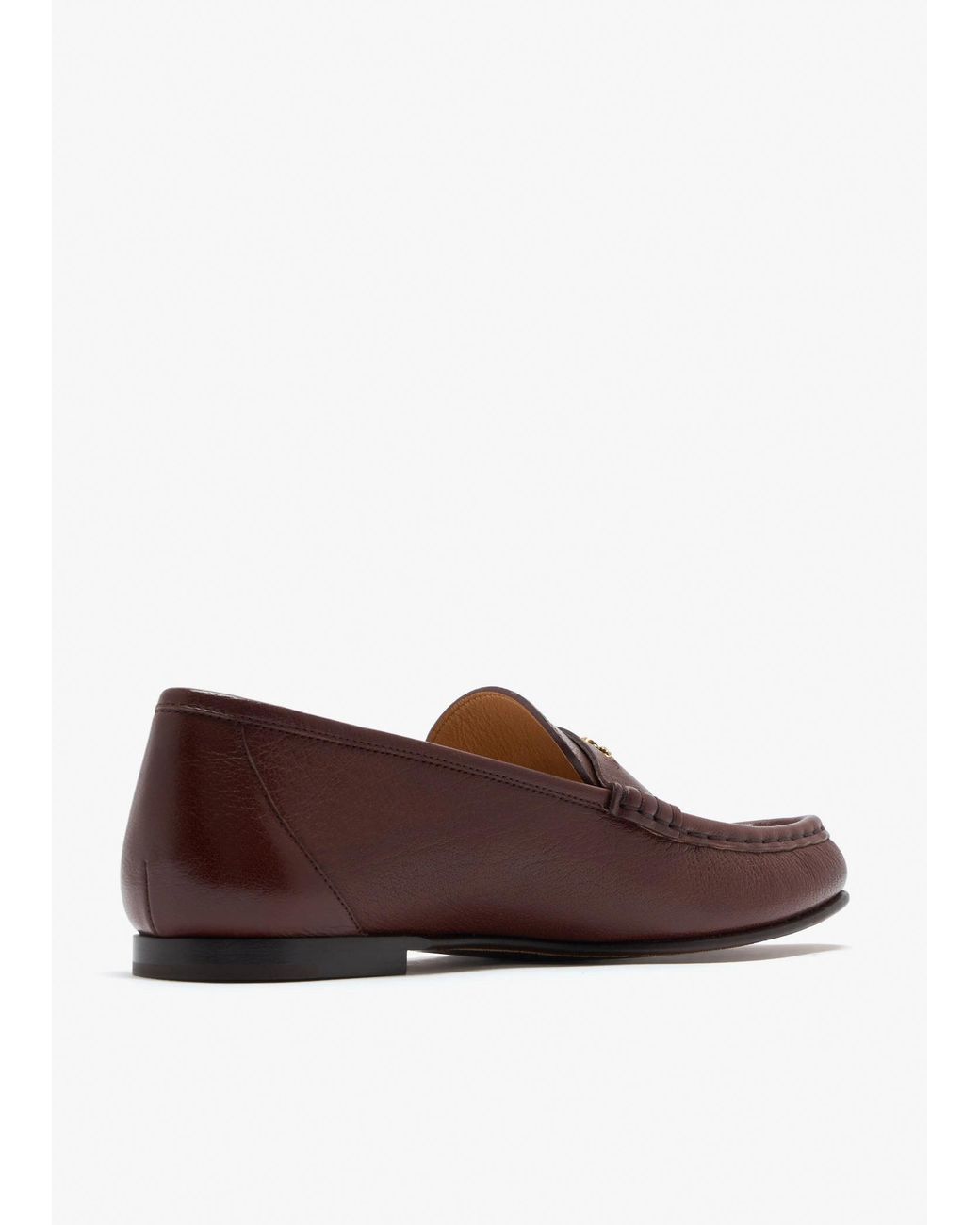 Chloé Brown Chain-Detail Loafers