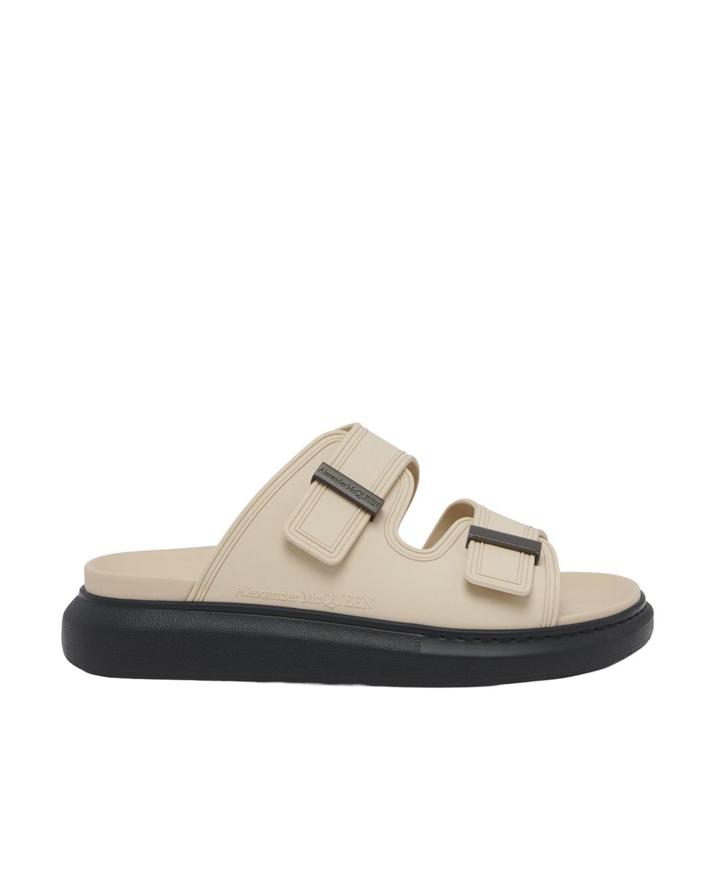 McQueen White Hybrid Slip-On Slides for men