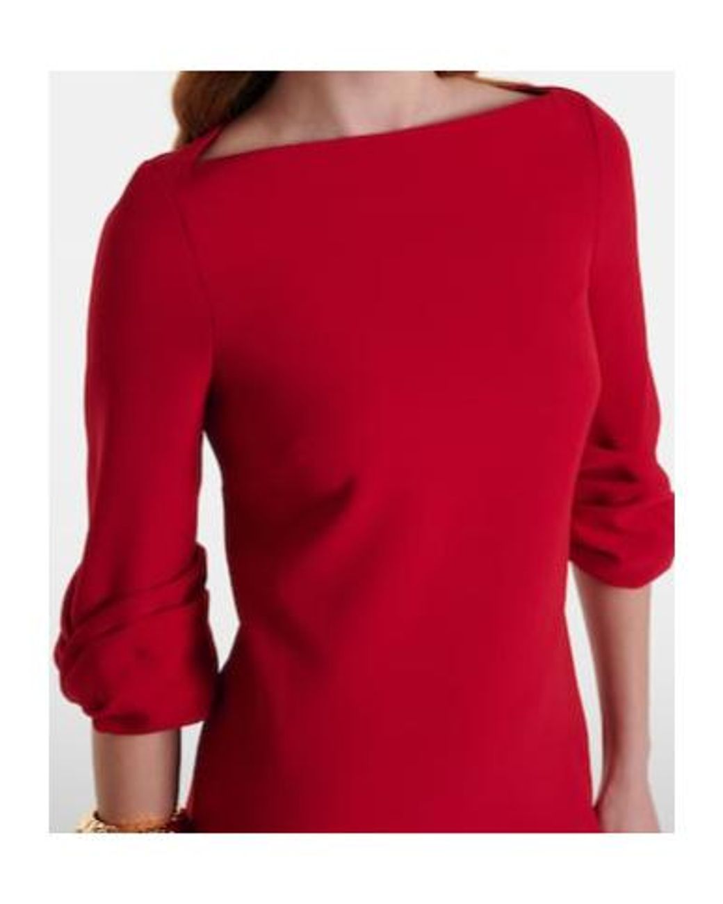 Safiyaa Red Danica Crêpe Gown